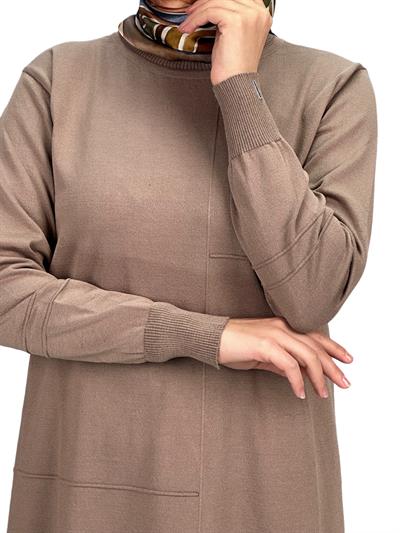 Merserize Triko Tunik Vizon OTW130