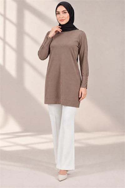 Merserize Triko Tunik Vizon OTW2800