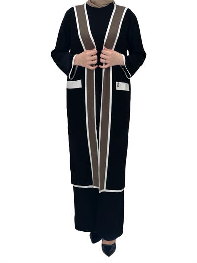 Merserize Triko Üçlü Takım Siyah OTW2918