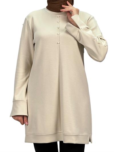 Modal İncili Tunik Taş OTW2118