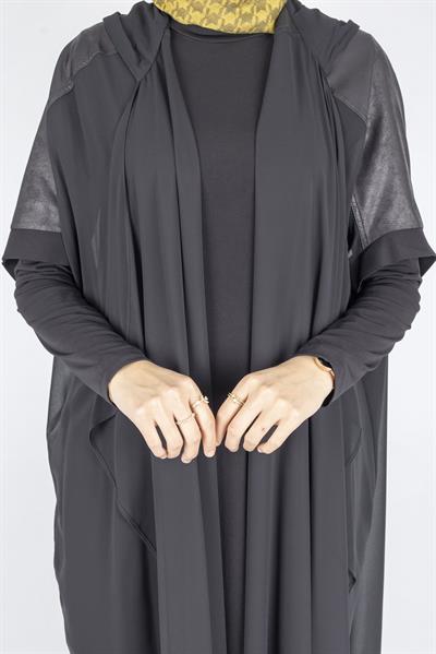 Modern Şifon Üçlü Takım Siyah OTW25610