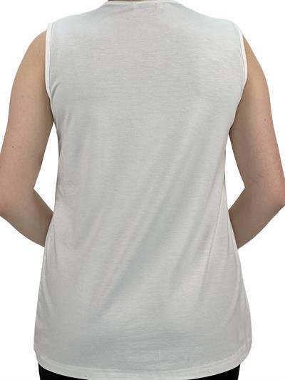 Önü Şifon Arkası Penye Kısa İçlik Ekru OTW404