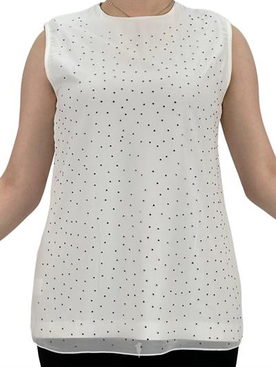 Önü Şifon Arkası Penye Kısa İçlik Ekru OTW404