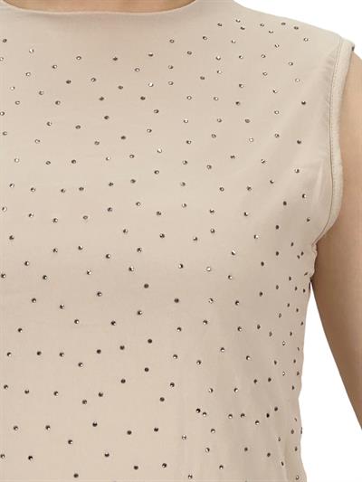 Önü Şifon Arkası Penye Kısa İçlik Taş OTW404