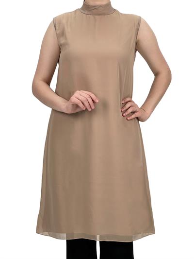 Önü Şifon İçlik Bej OTW8831-772