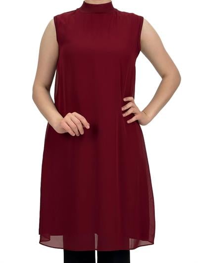 Önü Şifon İçlik Bordo OTW8831-772