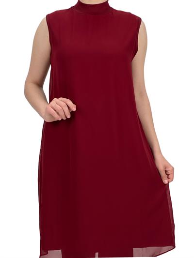 Önü Şifon İçlik Bordo OTW8831-772