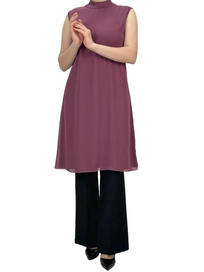 Önü Şifon İçlik Gül Kurusu OTW8831-772