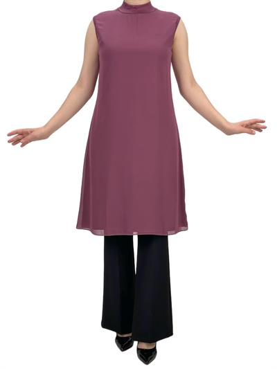 Önü Şifon İçlik Gül Kurusu OTW8831-772