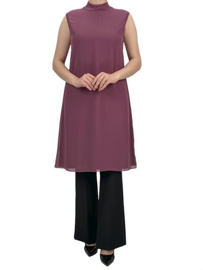 Önü Şifon İçlik Gül Kurusu OTW8831-772