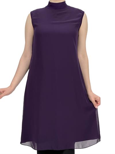 Önü Şifon İçlik Mor OTW8831-772