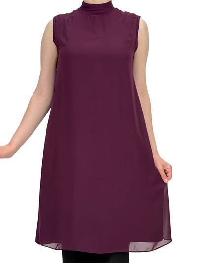 Önü Şifon İçlik Mürdüm OTW8831-772