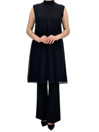 Önü Şifon İçlik Siyah OTW8831-772