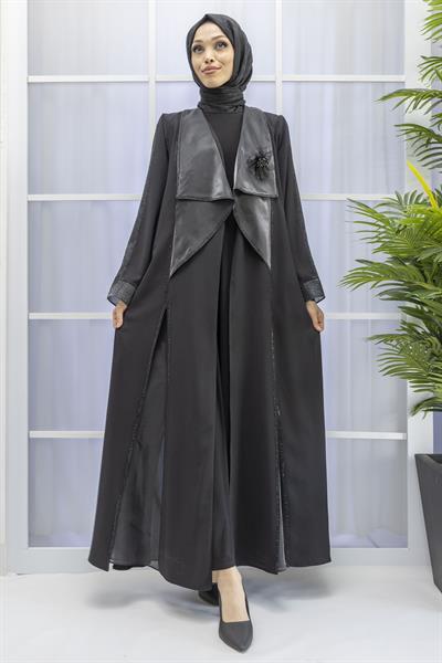 ORHAN ABAYA ŞIK TAKIM Siyah OTW2372