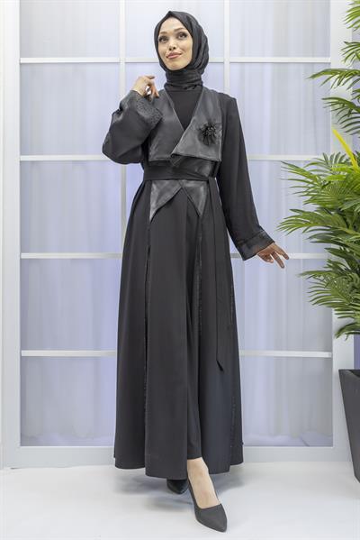 ORHAN ABAYA ŞIK TAKIM Siyah OTW2372