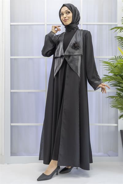 ORHAN ABAYA ŞIK TAKIM Siyah OTW2372