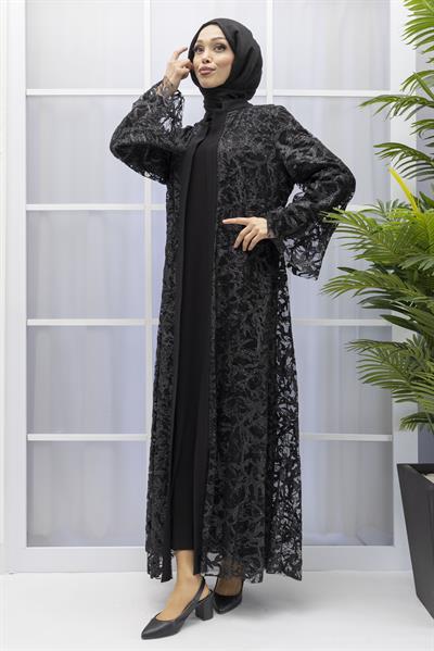 ORHAN STORE ABAYALI TAKIM Siyah OTW1894