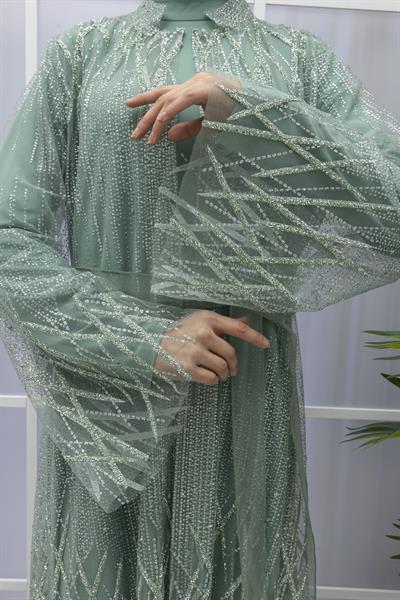 ORHAN STORE ABAYA TAKIM Mint OTW2183