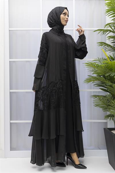 ORHAN STORE ABAYA TAKIM Siyah OTW1990