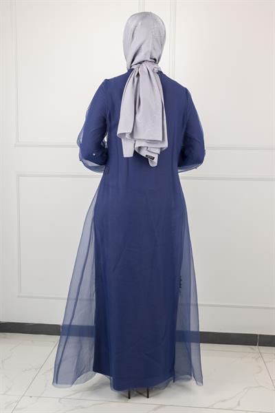 Orhan Store Abayalı Takım Lacivert OTW2415