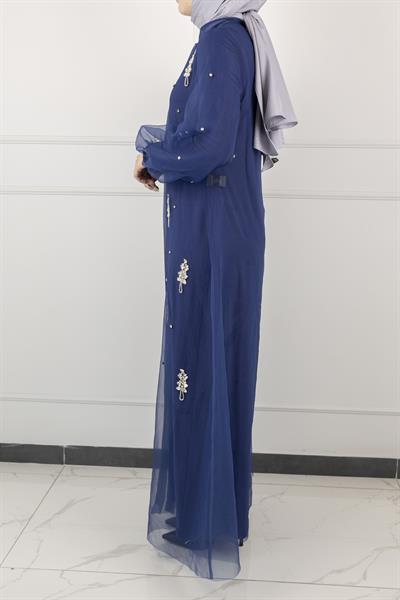 Orhan Store Abayalı Takım Lacivert OTW2415