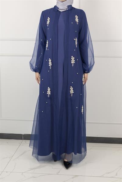 Orhan Store Abayalı Takım Lacivert OTW2415