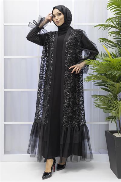 ORHAN STORE ABAYALI TAKIM Siyah OTW2374