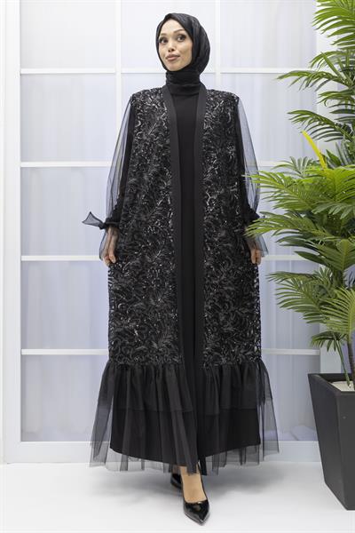 ORHAN STORE ABAYALI TAKIM Siyah OTW2374