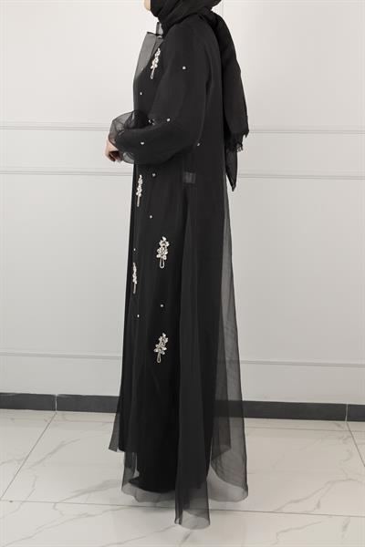 Orhan Store Abayalı Takım Siyah OTW2415