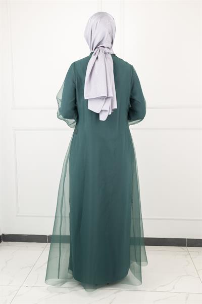 Orhan Store Abayalı Takım Zümrüt OTW2415