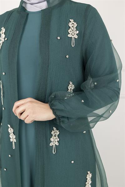 Orhan Store Abayalı Takım Zümrüt OTW2415