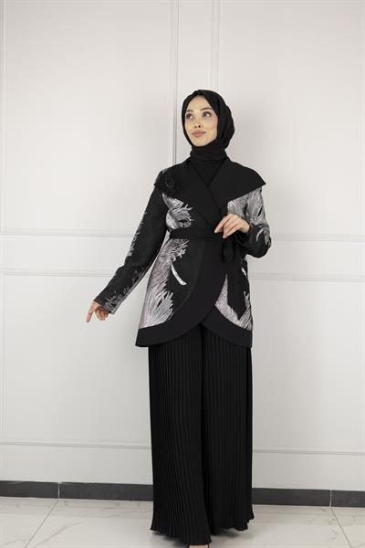 Orhan Store Abiye Pantolonlu Takım Siyah OTW2013