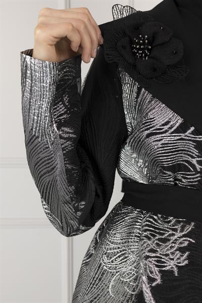 Orhan Store Abiye Pantolonlu Takım Siyah OTW2013