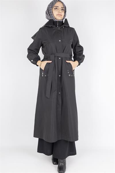 Orhan Store Astarlı Yağmurluk Siyah OTW1583