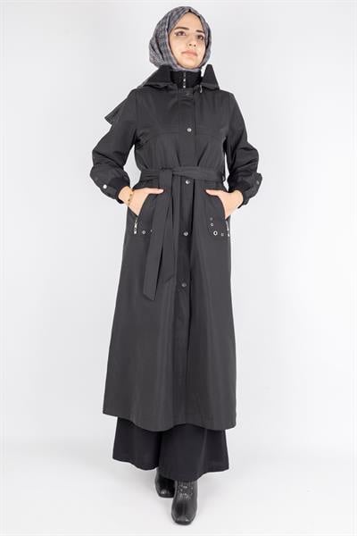 Orhan Store Astarlı Yağmurluk Siyah OTW1583