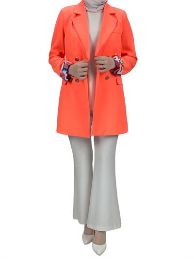 Orhan Store Blazer Ceket Şeftali OTW1109