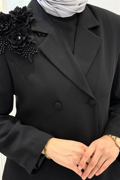 Orhan Store Blazer Ceketli Pantolon Takım Siyah OTW2836