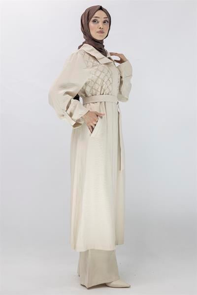 Orhan Store Büyük Beden Kap Bej OTW1554