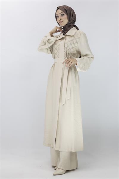 Orhan Store Büyük Beden Kap Bej OTW1554