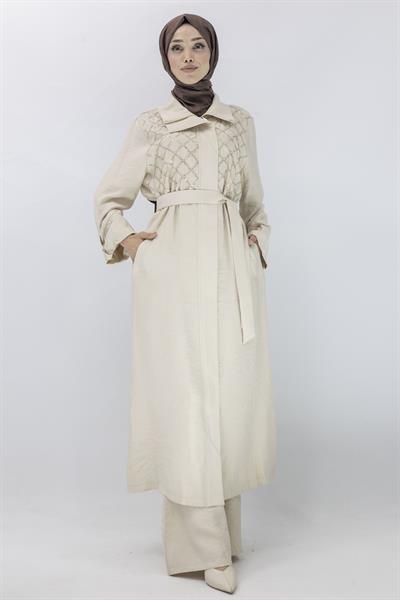 Orhan Store Büyük Beden Kap Bej OTW1554