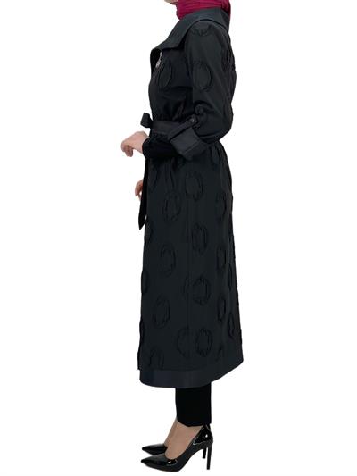 ORHAN STORE BÜYÜK BEDEN SATEN DETAYLI ASTARSIZ JAKAR KAP Siyah OTW1404