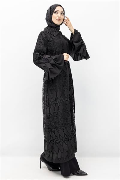 Orhan Store Dantel Şık Kap Siyah OTW1210