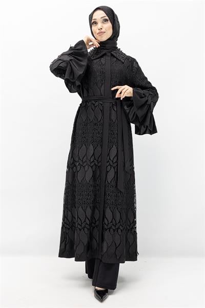 Orhan Store Dantel Şık Kap Siyah OTW1210