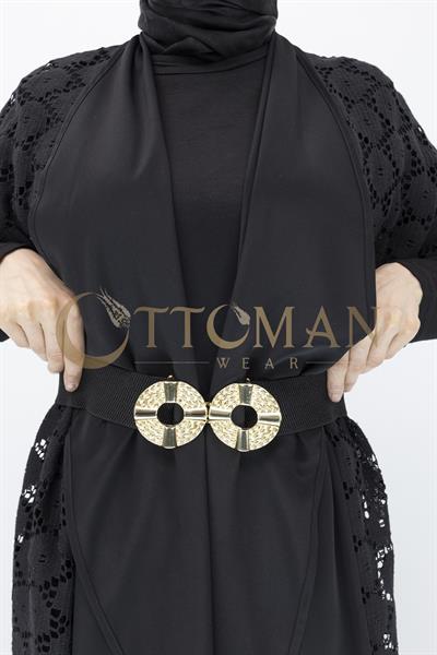 Orhan Store Dantel Yelekli Pantolonlu Takım Siyah OTW2039