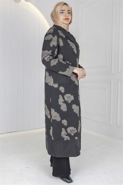 Orhan Store Desenli Kap Siyah-Vizon OTW1606