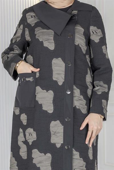Orhan Store Desenli Kap Siyah-Vizon OTW1606