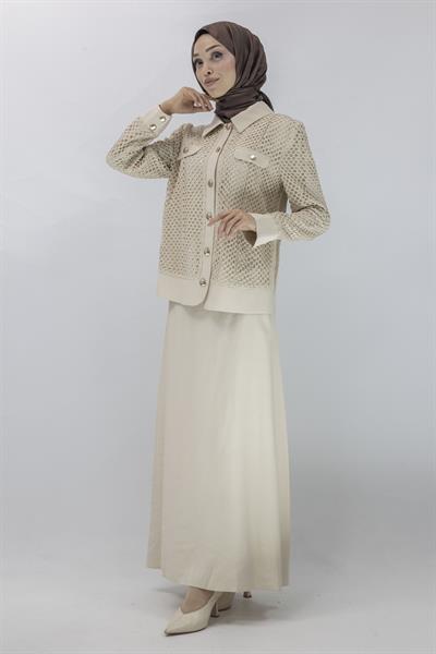 Orhan Store Etekli Takım Bej OTW2493