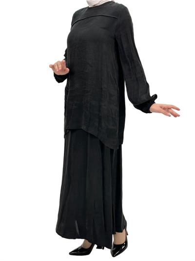 Orhan Store Etekli Takım Siyah OTW2028