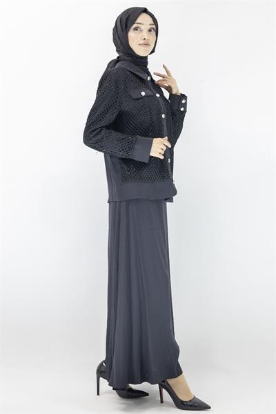 Orhan Store Etekli Takım Siyah OTW2493