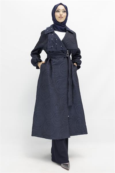 Orhan Store İnci Detaylı Kap Lacivert OTW1435